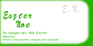 eszter noe business card